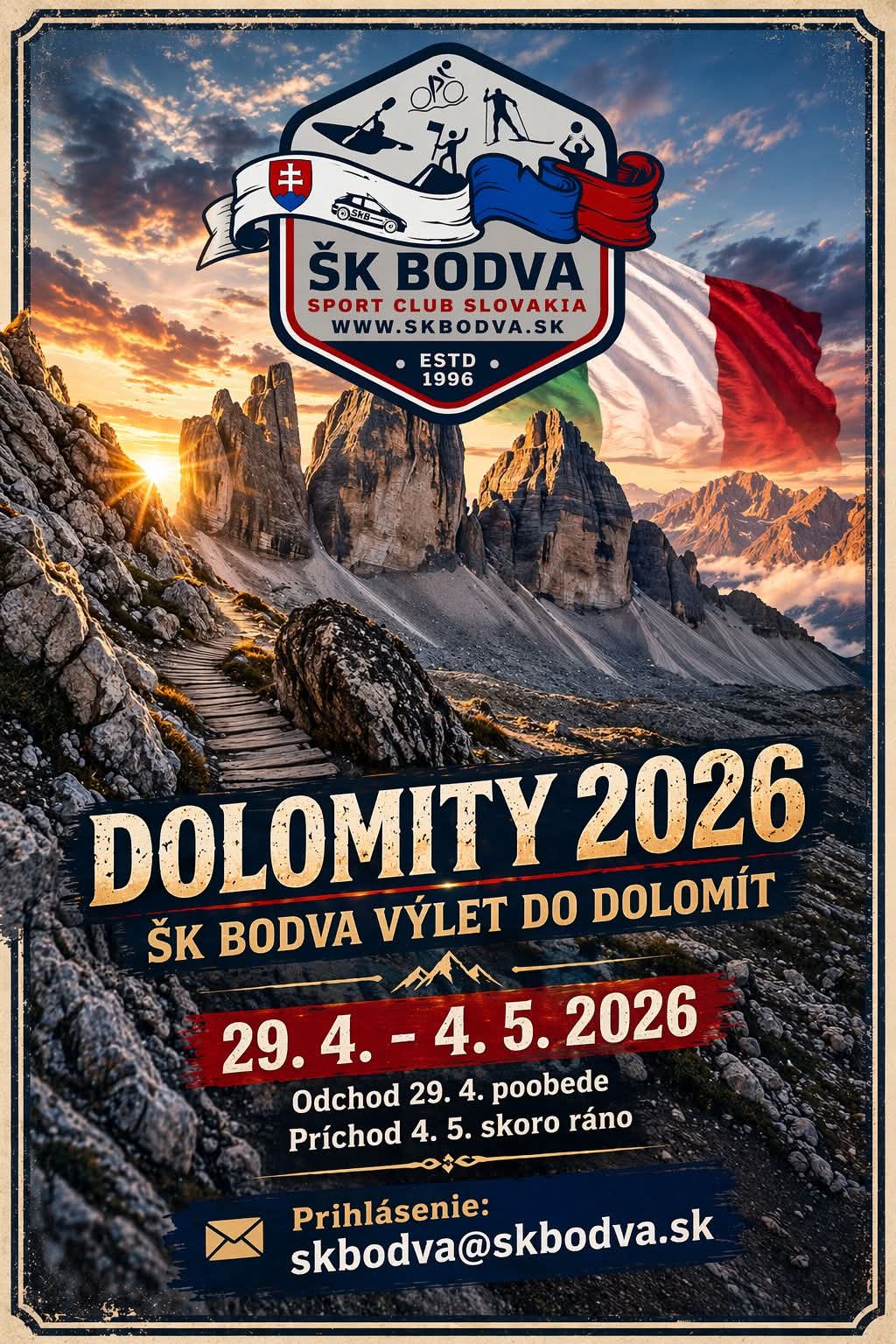 Šk Bodva Dolomity 2026
