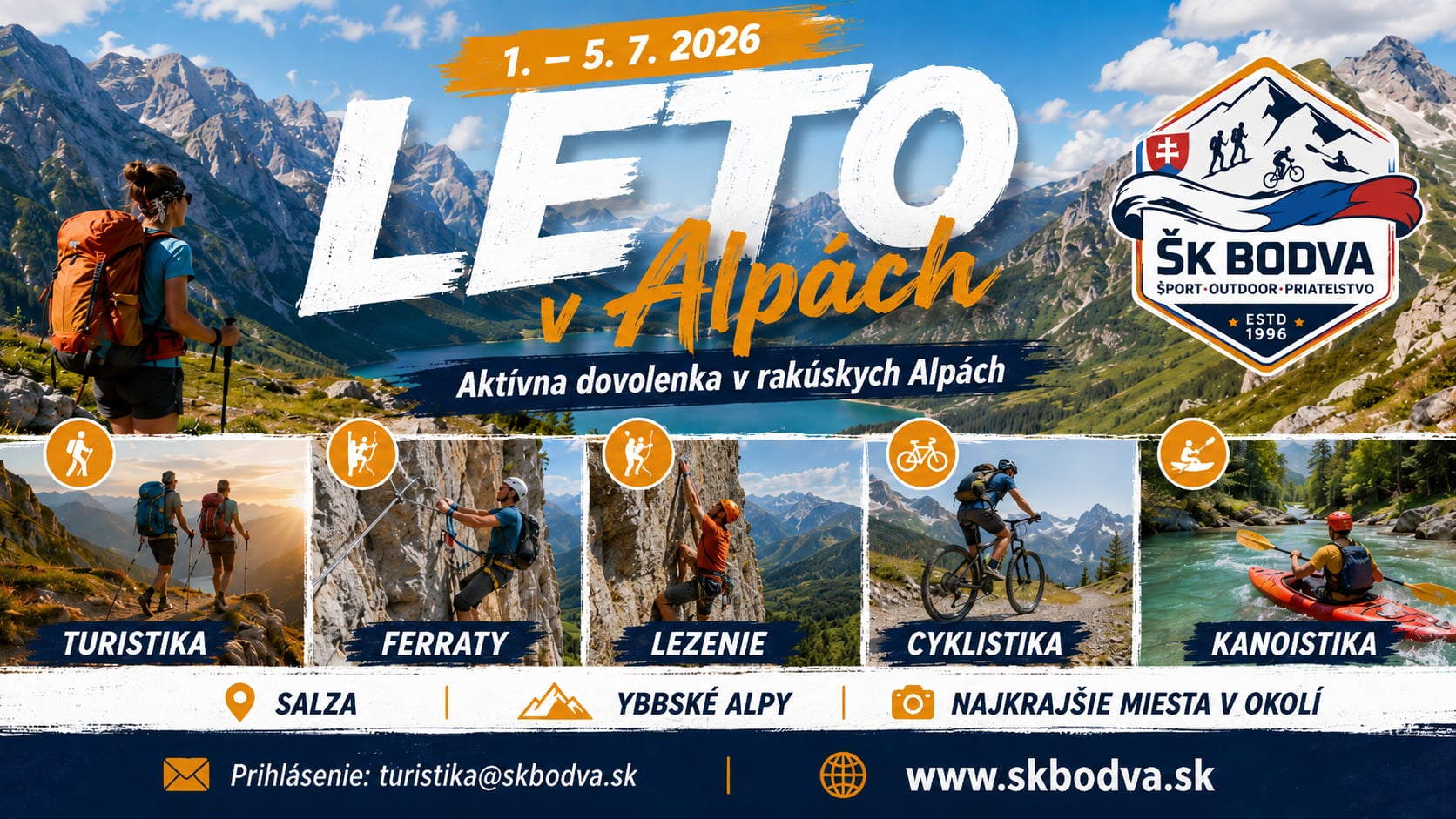 Šk Bodva športový kemp v Alpách